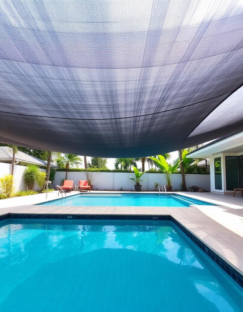 Tela sombrite para Piscina