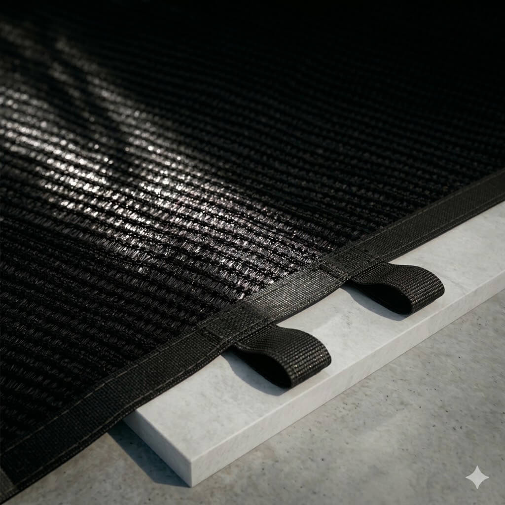 Textura de tela sombrite em detalhe